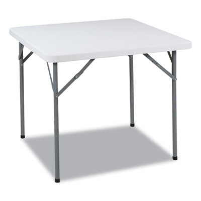 IndestrucTable Classic Folding Table, Square, 34" x 34" x 29", Platinum Granite OrdermeInc OrdermeInc