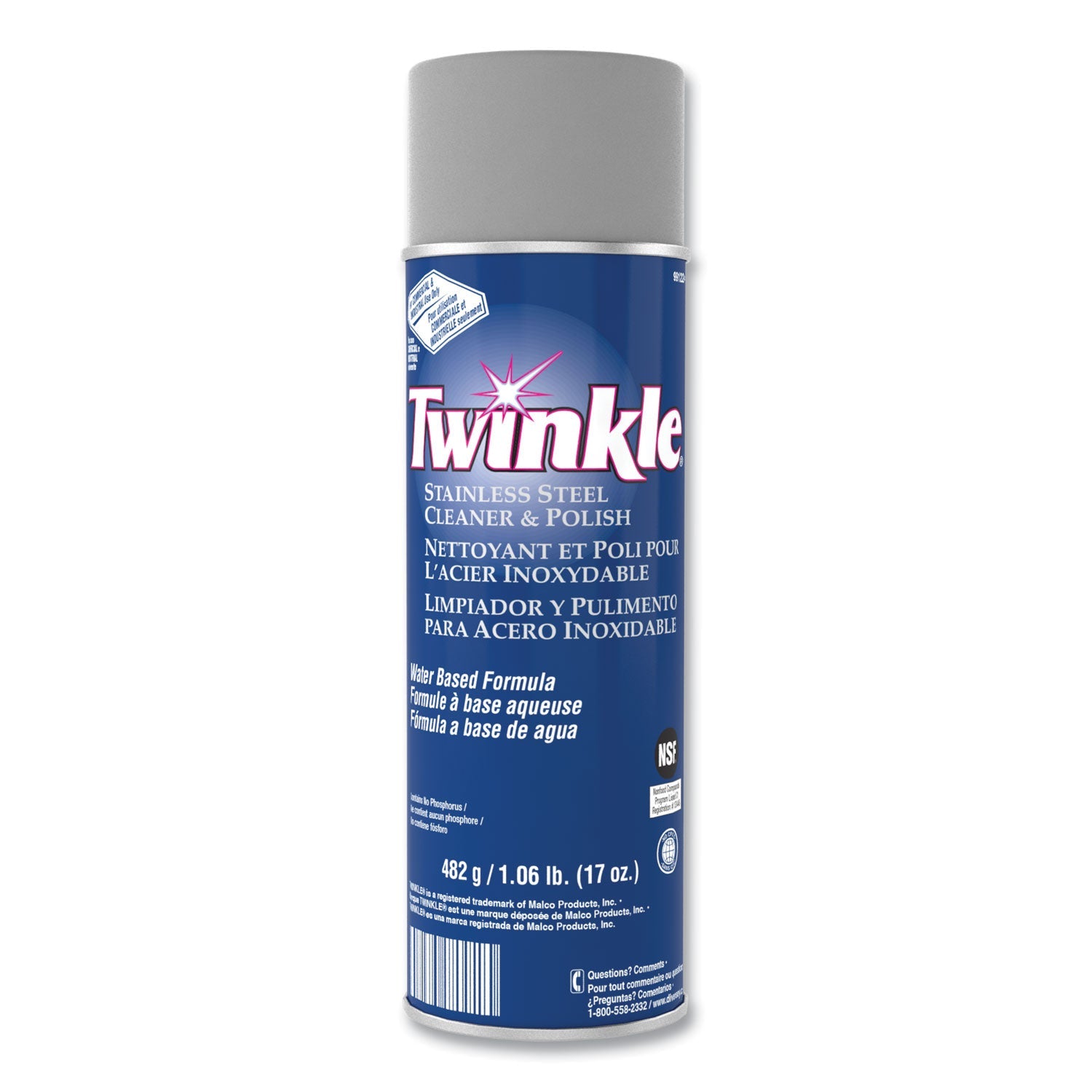 Stainless Steel Cleaner and Polish, 17 oz Aerosol Spray - OrderMe