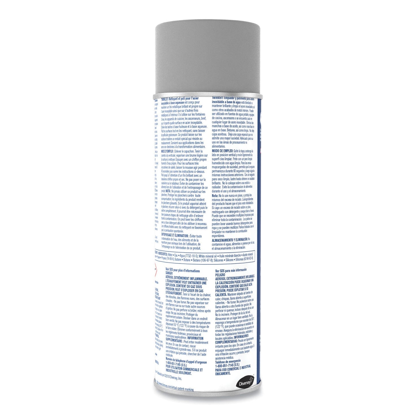 Stainless Steel Cleaner and Polish, 17 oz Aerosol Spray - OrderMe