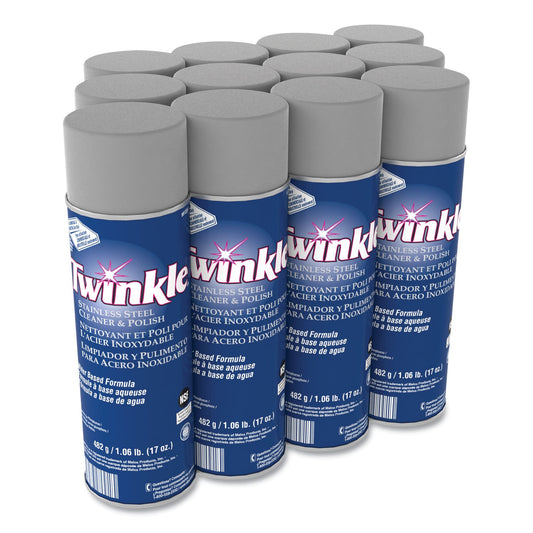 Stainless Steel Cleaner and Polish, 17 oz Aerosol Spray, 12/Carton - OrderMe