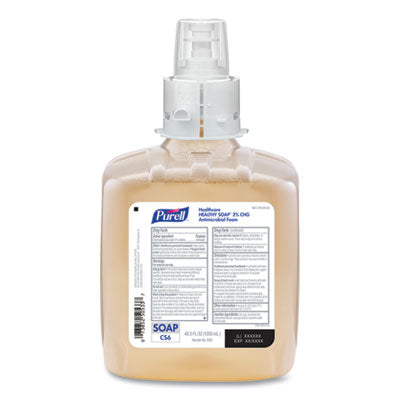 Healthcare HEALTHY SOAP 2% CHG Antimicrobial Foam, for CS6 Dispensers, Fragrance-Free, 1,200 mL Refill, 2/Carton OrdermeInc OrdermeInc