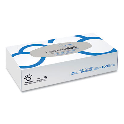 Papernet® Heavenly Soft Facial Tissue, 2-Ply, White, 100/Flat Box, 30 Boxes/Caton OrdermeInc OrdermeInc