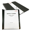 UNIVERSAL OFFICE PRODUCTS Monthly Planner, 11 x 8, Black Cover, 14-Month, Dec 2023 to Jan 2025