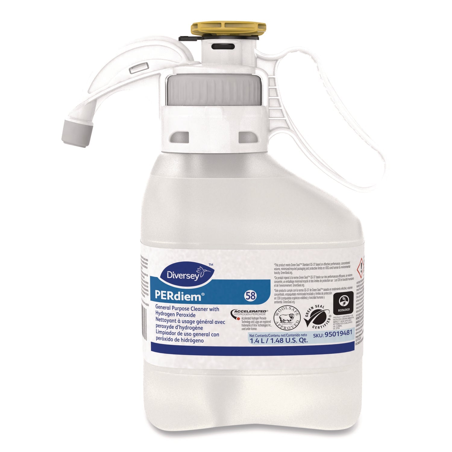 PERdiem Concentrated General Cleaner with Hydrogen Peroxide, 47.34 oz, Bottle, 2/Carton - OrderMe