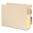 Manila End Tab File Pockets with Tyvek-Lined Gussets, 5.25" Expansion, Letter Size, Manila, 10/Box OrdermeInc OrdermeInc