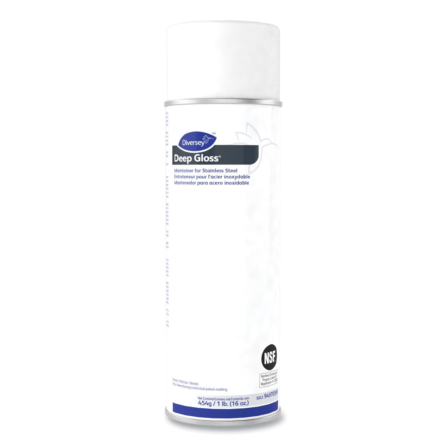Deep Gloss Stainless Steel Maintainer, 16 oz Aerosol Spray, 12/Carton - OrderMe