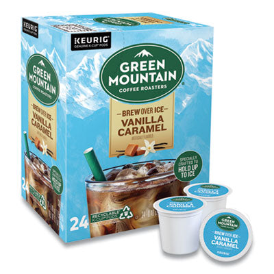 Vanilla Caramel Brew Over Ice Coffee K-Cups, 24/Box OrdermeInc OrdermeInc