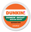 KEURIG DR PEPPER K-Cup Pods, Dunkin' Decaf, 22/Box - OrdermeInc