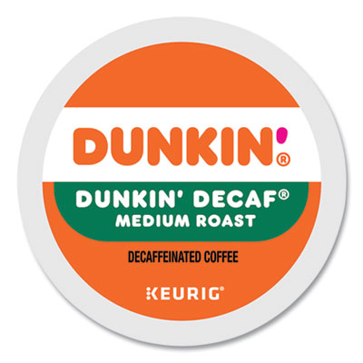 KEURIG DR PEPPER K-Cup Pods, Dunkin' Decaf, 22/Box - OrdermeInc