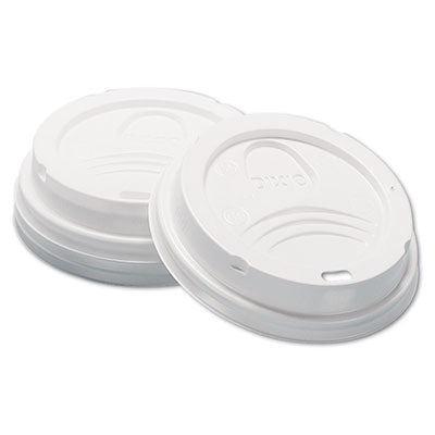 DIXIE FOOD SERVICE Dome Hot Drink Lids, Fits 8 oz Cups, White, 100/Sleeve, 10 Sleeves/Carton - OrdermeInc