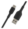 BOOST CHARGE USB-C to USB-A ChargeSync Cable, 3.3 ft, Black OrdermeInc OrdermeInc