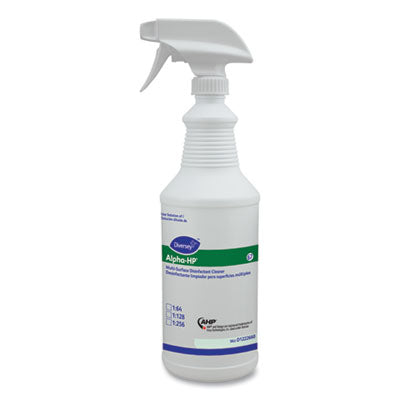 Alpha-HP Multi-Surface Disinfectant Cleaner Spray Bottle, 32 oz, White, 12/Carton OrdermeInc OrdermeInc