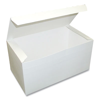 Tuck-Top One-Piece Paperboard Take-Out Box, 9 x 5 x 4.5, White, Paper, 250/Carton OrdermeInc OrdermeInc