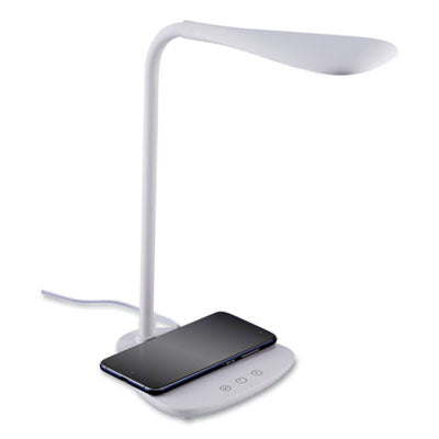 Flexible Wireless Charging LED Desk Lamp, 12.88" High, White OrdermeInc OrdermeInc