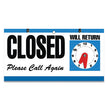 Open/Closed Outdoor Sign, 11.6 x 6, Blue/White/Black OrdermeInc OrdermeInc