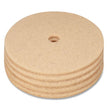 Burnishing Floor Pads, 27" Diameter, Tan, 5/Carton OrdermeInc OrdermeInc