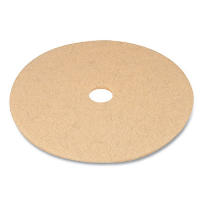 Burnishing Floor Pads, 27" Diameter, Tan, 5/Carton OrdermeInc OrdermeInc