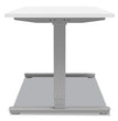 Essentials Electric Sit-Stand Desk, 55.1" x 27.5" x 25.9" to 51.5", White/Aluminum OrdermeInc OrdermeInc