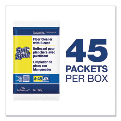 PROCTER & GAMBLE Bleach Floor Cleaner Packets, 2.2oz Packets, 45/Carton