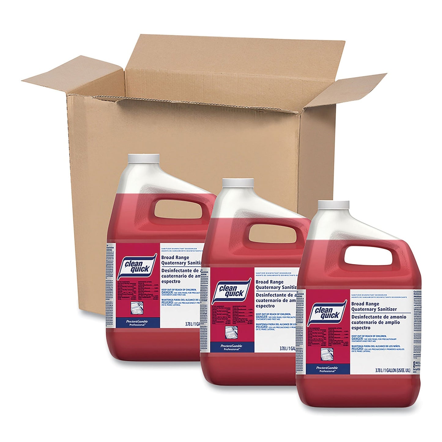 Broad Range Quaternary Sanitizer, Sweet Scent, 1 gal Bottle, 3/Carton - OrderMe