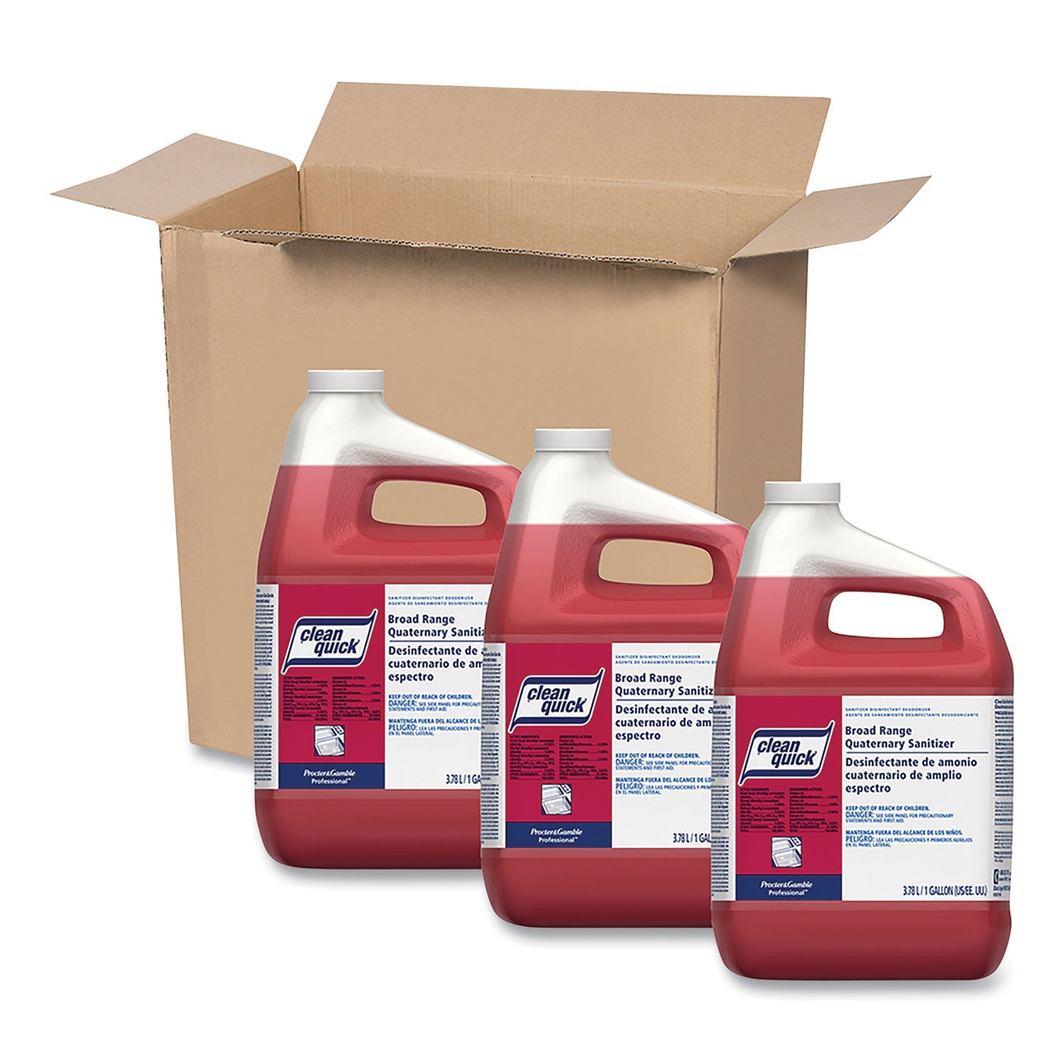 Broad Range Quaternary Sanitizer, Sweet Scent, 1 gal Bottle, 3/Carton - OrderMe