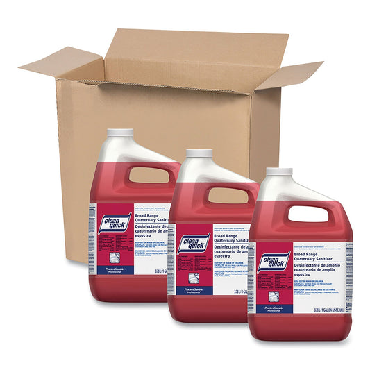 Broad Range Quaternary Sanitizer, Sweet Scent, 1 gal Bottle, 3/Carton - OrderMe