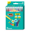 BIC CORP. Kids Ultra Washable Markers, Medium Bullet Tip, Assorted Colors, 20/Pack