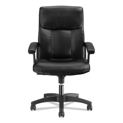 HVL151 Executive High-Back Leather Chair, Supports Up to 250 lb, 17.75" to 21.5" Seat Height, Black OrdermeInc OrdermeInc