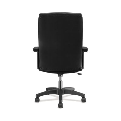 HVL151 Executive High-Back Leather Chair, Supports Up to 250 lb, 17.75" to 21.5" Seat Height, Black OrdermeInc OrdermeInc