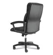 HVL151 Executive High-Back Leather Chair, Supports Up to 250 lb, 17.75" to 21.5" Seat Height, Black OrdermeInc OrdermeInc