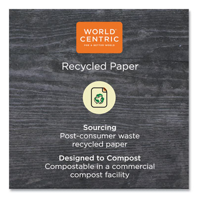 100 Percent PCW Recycled Paper Towels, 1-Ply, 9 x 9, Natural, 250/Pack, 16 Packs/Carton OrdermeInc OrdermeInc