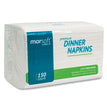 Morsoft Dinner Napkins, 2-Ply, 14.5 x 16.5, White, 3,000/Carton OrdermeInc OrdermeInc