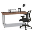 Essentials Writing Table-Desk with Integrated Power Management, 59.7" x 29.3" x 28.8", Espresso/Aluminum OrdermeInc OrdermeInc