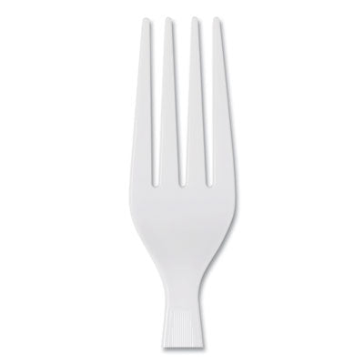 Plastic Cutlery, Heavyweight Forks, White, 1,000/Carton OrdermeInc OrdermeInc