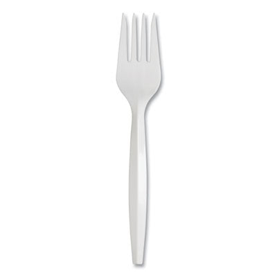 Dixie® Mediumweight Polypropylene Cutlery, Fork, White, 1,000/Carton OrdermeInc OrdermeInc