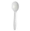 Plastic Cutlery, Mediumweight Soup Spoons, White, 1,000/Carton OrdermeInc OrdermeInc