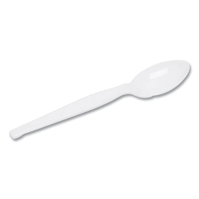 Plastic Cutlery, Heavyweight Teaspoons, White, 1,000/Carton OrdermeInc OrdermeInc