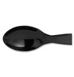 Plastic Cutlery, Heavyweight Teaspoons, Black, 1,000/Carton - OrdermeInc