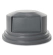 Round BRUTE Dome Top Lid for 55 gal Waste Containers, 27.25" Diameter, Gray OrdermeInc OrdermeInc