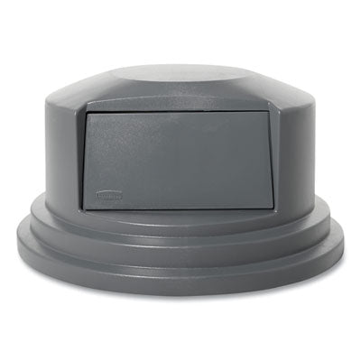 Round BRUTE Dome Top Lid for 55 gal Waste Containers, 27.25" Diameter, Gray OrdermeInc OrdermeInc