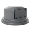 Round BRUTE Dome Top Lid for 55 gal Waste Containers, 27.25" Diameter, Gray OrdermeInc OrdermeInc