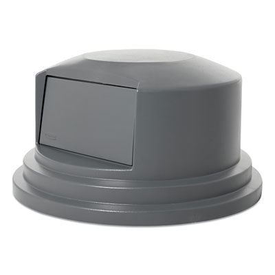 Round BRUTE Dome Top Lid for 55 gal Waste Containers, 27.25" Diameter, Gray OrdermeInc OrdermeInc