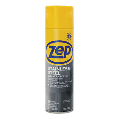 Zep Commercial® Stainless Steel Polish, 14 oz Aerosol Spray - OrdermeInc