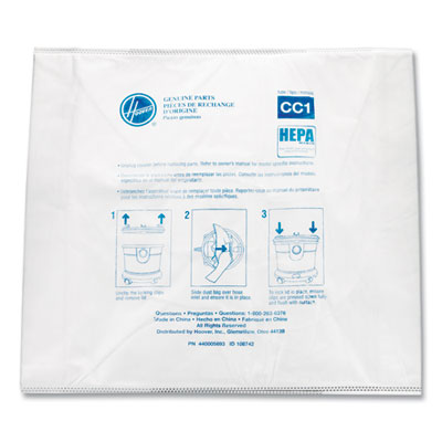 Disposable Vacuum Bags, HEPA CC1, 10/Pack OrdermeInc OrdermeInc