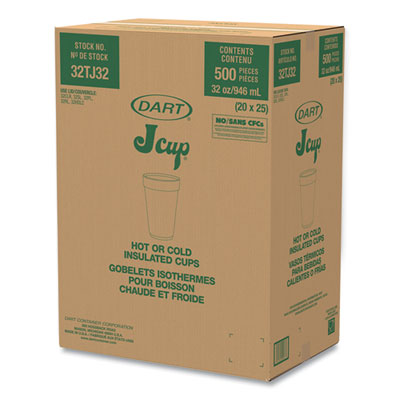 Foam Drink Cups, 32 oz, White, 25/Bag, 20 Bags/Carton OrdermeInc OrdermeInc