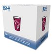 DART Paper Hot Drink Cups in Bistro Design, 12 oz, Maroon, 300/Carton