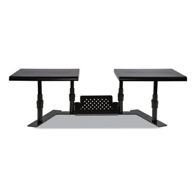 Metal Art ErgoTwin Dual Monitor Stand, 25.6 to 33.1 x 12.6 x 6.2 to 8.6, Black, Supports 20 lb/Shelf OrdermeInc OrdermeInc