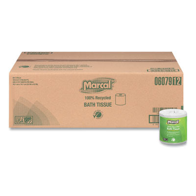 Marcal® 100% Recycled 2-Ply Bath Tissue, Septic Safe, Individually Wrapped Rolls, White, 330 Sheets/Roll, 48 Rolls/Carton OrdermeInc OrdermeInc