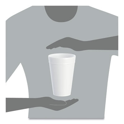 Foam Drink Cups, 32 oz, White, 25/Bag, 20 Bags/Carton OrdermeInc OrdermeInc