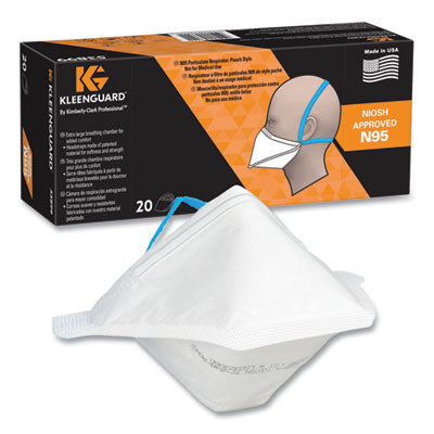 KleenGuard™ N95 Respirator, Regular Size, 20/Box - OrdermeInc